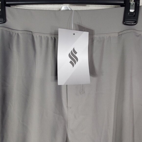 Soothfeel Mens Large Gray Athletic Joggers Pants Zipper Pockets quick-drying - Picture 3 of 8